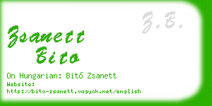 zsanett bito business card
